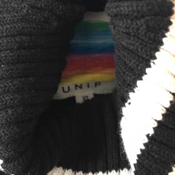 UNIF Bad Sport mock neck in black - Picture 4 of 4